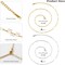 12Pcs Gold and Silver Paperclip Chains for Jewelry Making 16 Inch Stainless Steel Chain Bulk for Women and Men